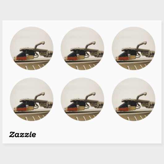 Sticker Rond Capture de macro de cartouche - (Feuille)