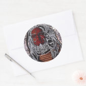 Sticker Rond Capture de Mug (Enveloppe)