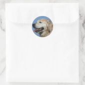 Sticker Rond Capture d'écran Golden Retriever 4 (Sac)