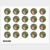 Sticker Rond Capture d'écran Poméranienne (Feuille)