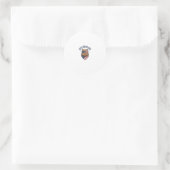 Sticker Rond Capy 4 juillet Conception vectorielle de capybara (Sac)