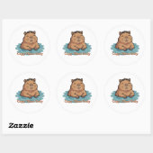 Sticker Rond Capy Vibes uniquement (Feuille)