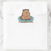 Sticker Rond Capy Vibes uniquement (Sac)