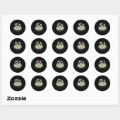 Sticker Rond Capybara drôle ne t'inquiète pas sois capy mignon (Feuille)