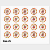 Sticker Rond capybara stickers-2 (Feuille)