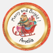 Sticker Rond capybara stickers-2 (Devant)