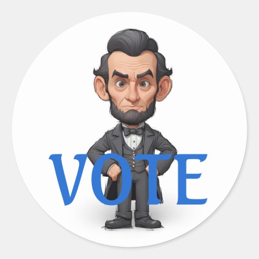 Sticker Rond Caractère du vote (Devant)