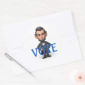 Sticker Rond Caractère du vote (Enveloppe)