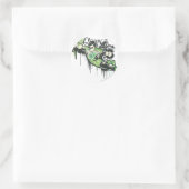 Sticker Rond Caractère Graffiti de lanterne verte (Sac)