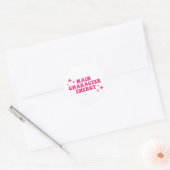 Sticker Rond Caractère principal Énergie rose (Enveloppe)