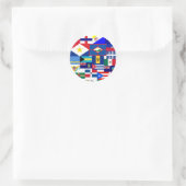 Sticker Rond caraïbe (Sac)