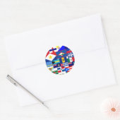 Sticker Rond caraïbe (Enveloppe)