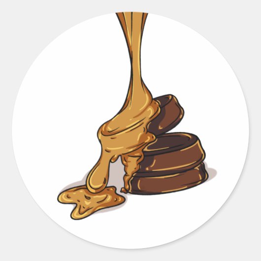 Sticker Rond caramel (Devant)