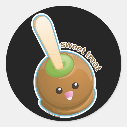 Sticker Rond Caramel Apple (Devant)