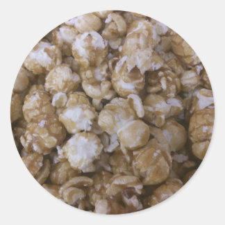 Sticker Rond Caramel Pop Corn