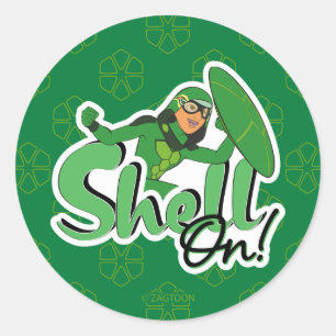 Sticker Rond Carapace   Shell On !