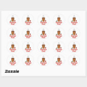 Sticker Rond Carburant d'enseignant (Feuille)