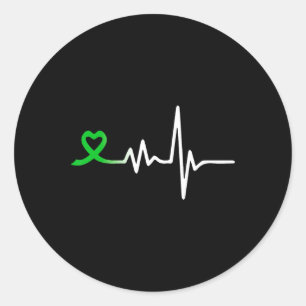 Sticker Rond Carburant Ruban Sensibilisation À La Santé Mentale