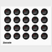 Sticker Rond Cardiac Sonographe Echo Tech Apprendre Rdcs (Feuille)