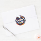 Sticker Rond Cardigan Welsh Corgi Chef (Enveloppe)