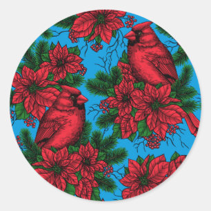 Sticker Rond Cardinal