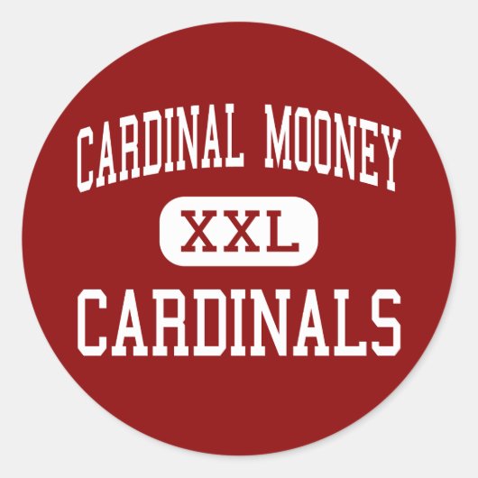 Sticker Rond Cardinal Mooney - Cardinaux - High - Youngstown (Devant)