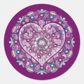 Sticker Rond Cardinal Red Rosace (Devant)