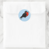 Sticker Rond Caricature Magnifique Frigatebird (Sac)