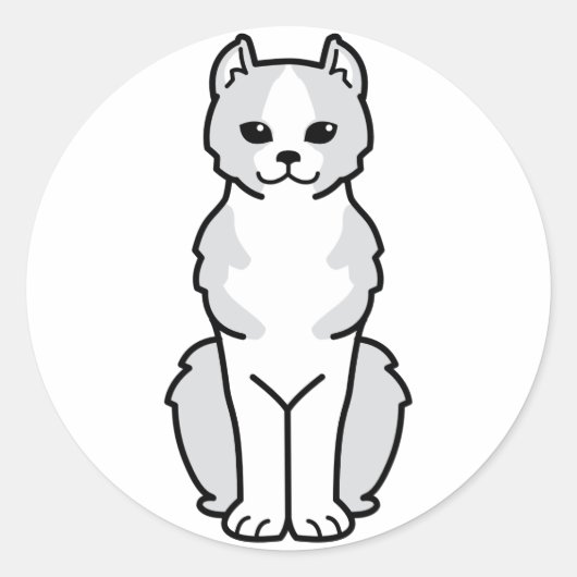 Sticker Rond Caricature pour chats Kinkalow (Devant)