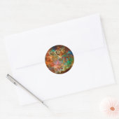 Sticker Rond Carina Nebula dans la constellation Navis Argo (Enveloppe)