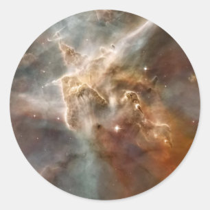 Sticker Rond Carina Nebula Star-Forming Région Détail