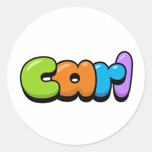 Sticker Rond Carl