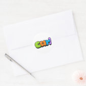 Sticker Rond Carl (Enveloppe)