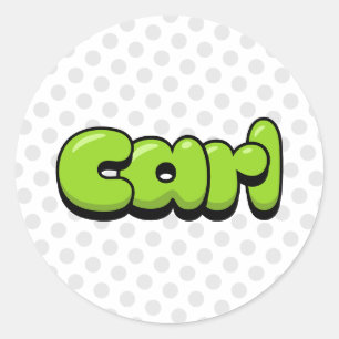 Sticker Rond Carl