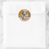 Sticker Rond Carl Larsson art : The Kitchen (Sac)