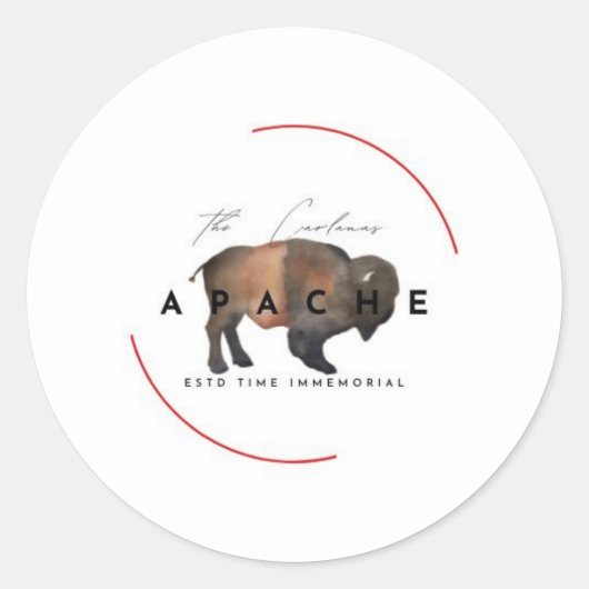 Sticker Rond Carlanas Apache (Devant)
