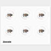 Sticker Rond Carlanas Apache (Feuille)