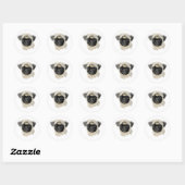 Sticker Rond Carlin (Feuille)