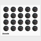Sticker Rond Carlin (Feuille)