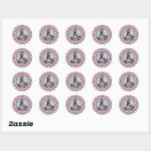 Sticker Rond Carlin américain (Feuille)