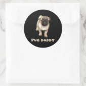Sticker Rond Carlin Daddy Lover Cadeau Funny (Sac)