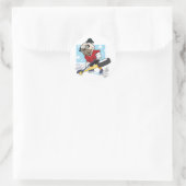 Sticker Rond Carlin de hockey personnalisable (Sac)