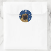 Sticker Rond Carlin de la Caroline du Sud (Sac)