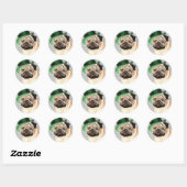 Sticker Rond Carlin de la Saint Patrick (Feuille)