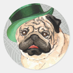 Sticker Rond Carlin de la Saint Patrick