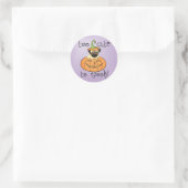 Sticker Rond Carlin d'Halloween (Sac)
