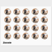 Sticker Rond Carlin (fawn) Turquie (Feuille)