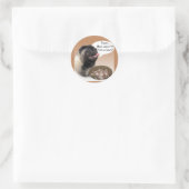 Sticker Rond Carlin (fawn) Turquie (Sac)