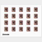 Sticker Rond Carlin main cool (Feuille)