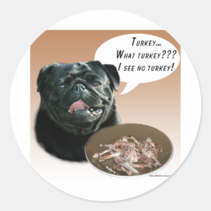 Sticker Rond Carlin noir Turquie